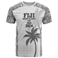 Custom Fiji Rugby T Shirt History Champions World Cup 7s - White LT9 White - Polynesian Pride