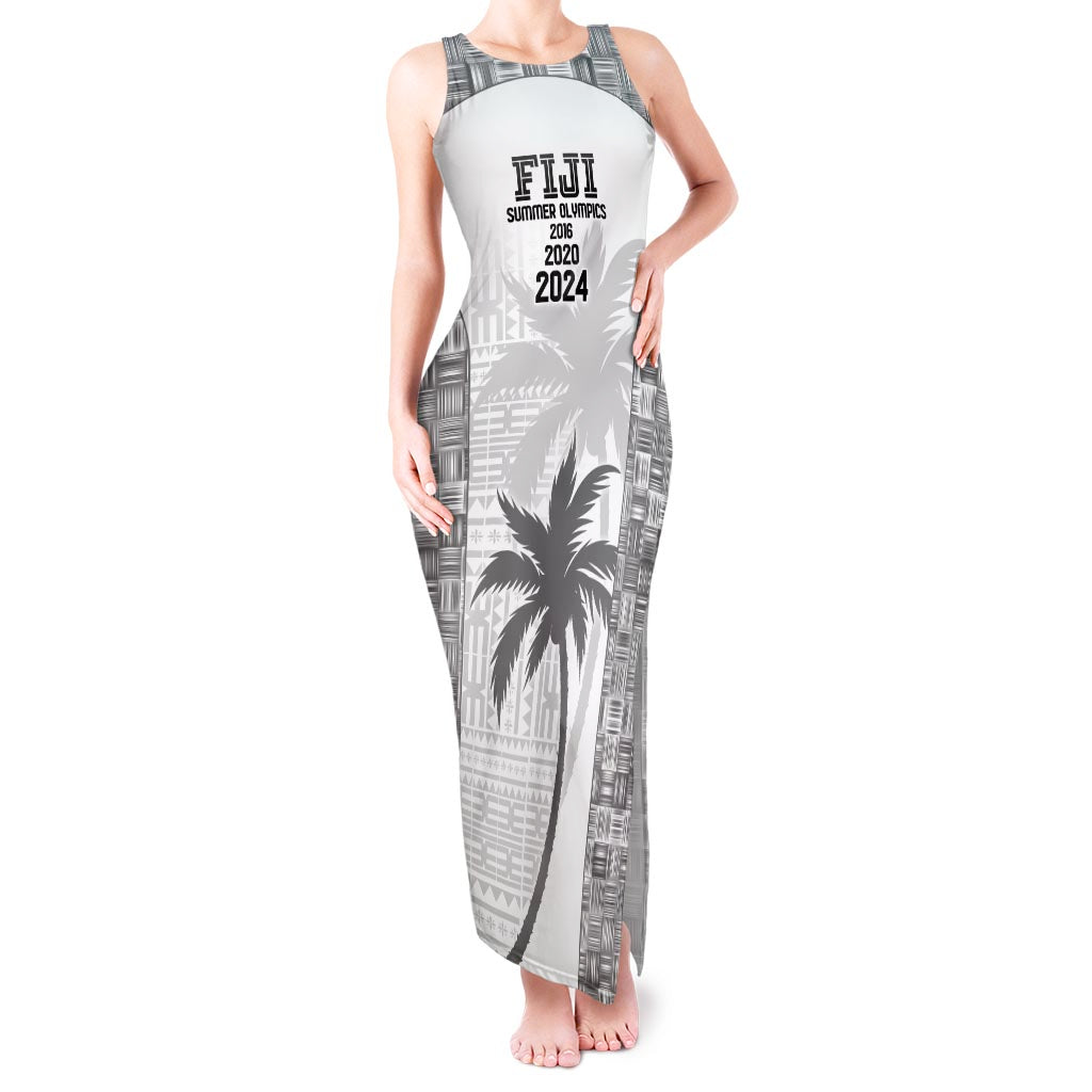 Custom Fiji Rugby Tank Maxi Dress History Champions World Cup 7s - White