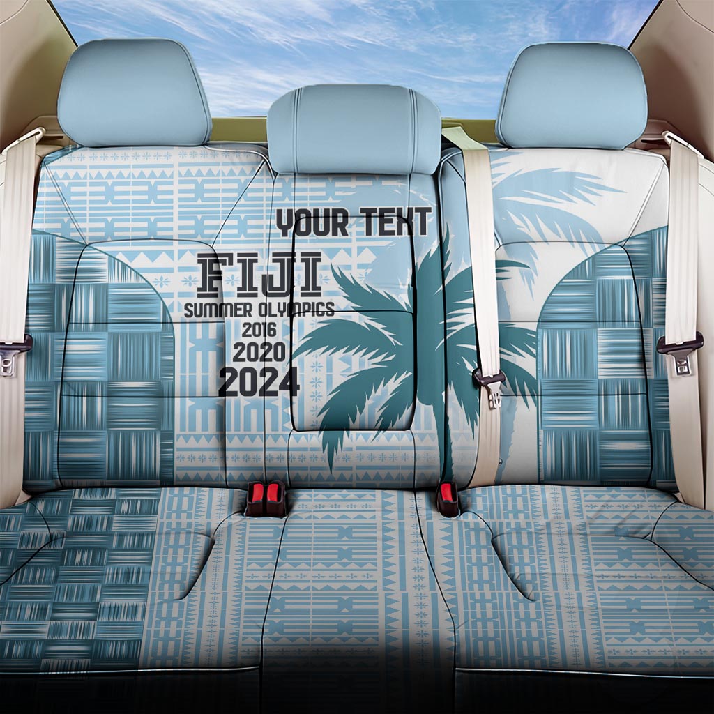 Custom Fiji Rugby Back Car Seat Cover History Champions World Cup 7s - Bllue LT9 One Size Blue - Polynesian Pride