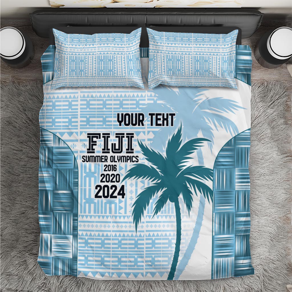 Custom Fiji Rugby Bedding Set History Champions World Cup 7s - Bllue LT9 Blue - Polynesian Pride