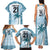 Custom Fiji Rugby Family Matching Tank Maxi Dress and Hawaiian Shirt History Champions World Cup 7s - Bllue