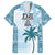 Custom Fiji Rugby Family Matching Tank Maxi Dress and Hawaiian Shirt History Champions World Cup 7s - Bllue