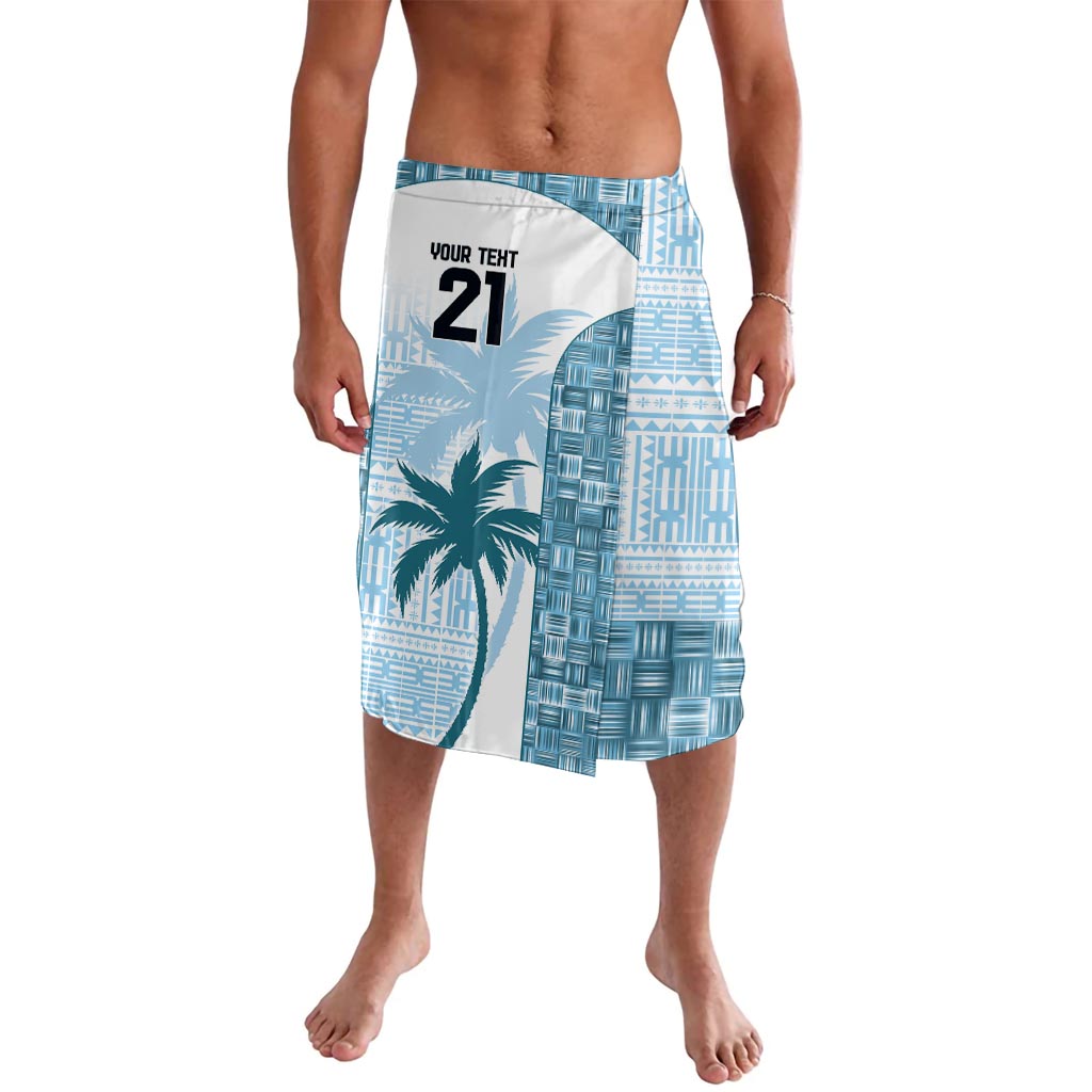 Custom Fiji Rugby Lavalava History Champions World Cup 7s - Bllue LT9 Blue - Polynesian Pride