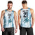 Custom Fiji Rugby Men Tank Top History Champions World Cup 7s - Bllue