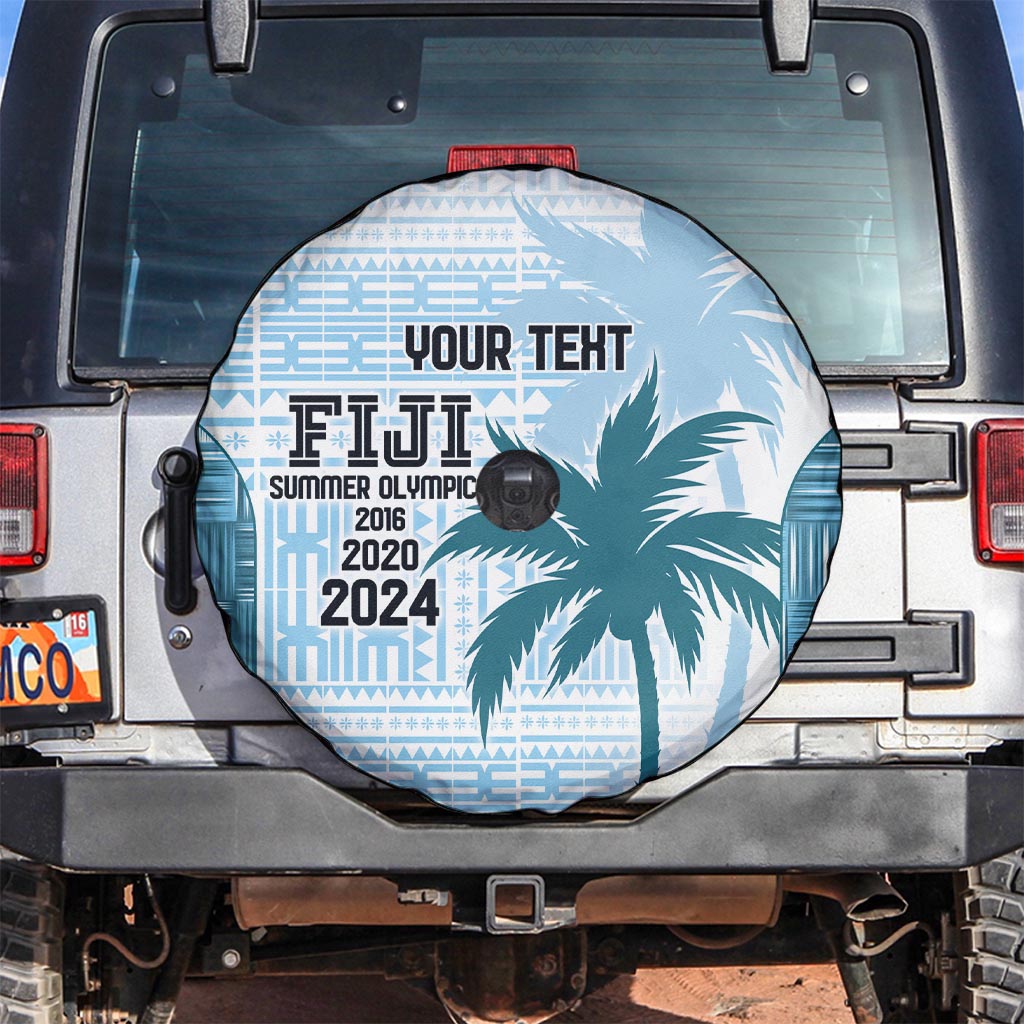 Custom Fiji Rugby Spare Tire Cover History Champions World Cup 7s - Bllue LT9 Blue - Polynesian Pride