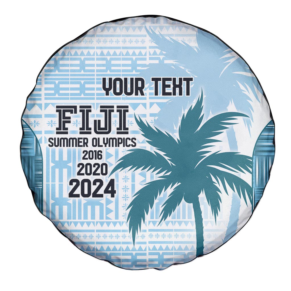 Custom Fiji Rugby Spare Tire Cover History Champions World Cup 7s - Bllue LT9 - Polynesian Pride