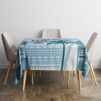 Custom Fiji Rugby Tablecloth History Champions World Cup 7s - Bllue LT9 - Polynesian Pride