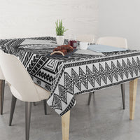 Custom Rugby Fiji National Heritage Tablecloth White Traditional Masi Inspired LT9 - Polynesian Pride