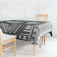 Custom Rugby Fiji National Heritage Tablecloth White Traditional Masi Inspired LT9 - Polynesian Pride