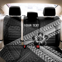 Custom Rugby Fiji Back Car Seat Cover Black Traditional Masi Inspired LT9 - Polynesian Pride