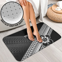 Custom Rugby Fiji Bathroom Set Black Traditional Masi Inspired LT9 - Polynesian Pride