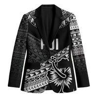 Custom Rugby Fiji Blazer Black Traditional Masi Inspired LT9 Unisex Black - Polynesian Pride
