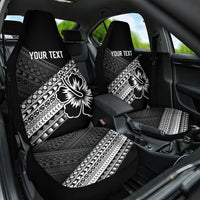 Custom Rugby Fiji Car Seat Cover Black Traditional Masi Inspired LT9 One Size Black - Polynesian Pride