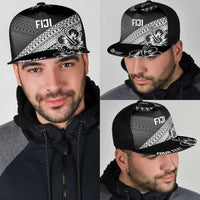 Personalised Rugby Fiji Mesh Trucker Cap Black Traditional Masi Inspired LT9 - Polynesian Pride