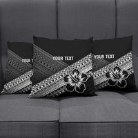 Custom Rugby Fiji Pillow Cover Black Traditional Masi Inspired LT9 - Polynesian Pride