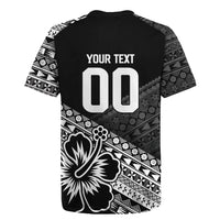 Custom Rugby Fiji Rugby Jersey Black Traditional Masi Inspired LT9 - Polynesian Pride
