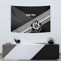Custom Rugby Fiji Tapestry Black Traditional Masi Inspired LT9 - Polynesian Pride