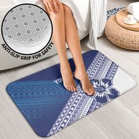 Custom Rugby Fiji Bathroom Set Blue Traditional Masi Inspired LT9 - Polynesian Pride