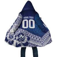 Custom Rugby Fiji Cloak Blue Traditional Masi Inspired LT9 Unisex Blue - Polynesian Pride