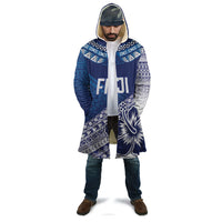 Custom Rugby Fiji Cloak Blue Traditional Masi Inspired LT9 - Polynesian Pride