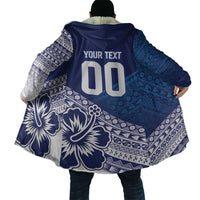 Custom Rugby Fiji Cloak Blue Traditional Masi Inspired LT9 - Polynesian Pride