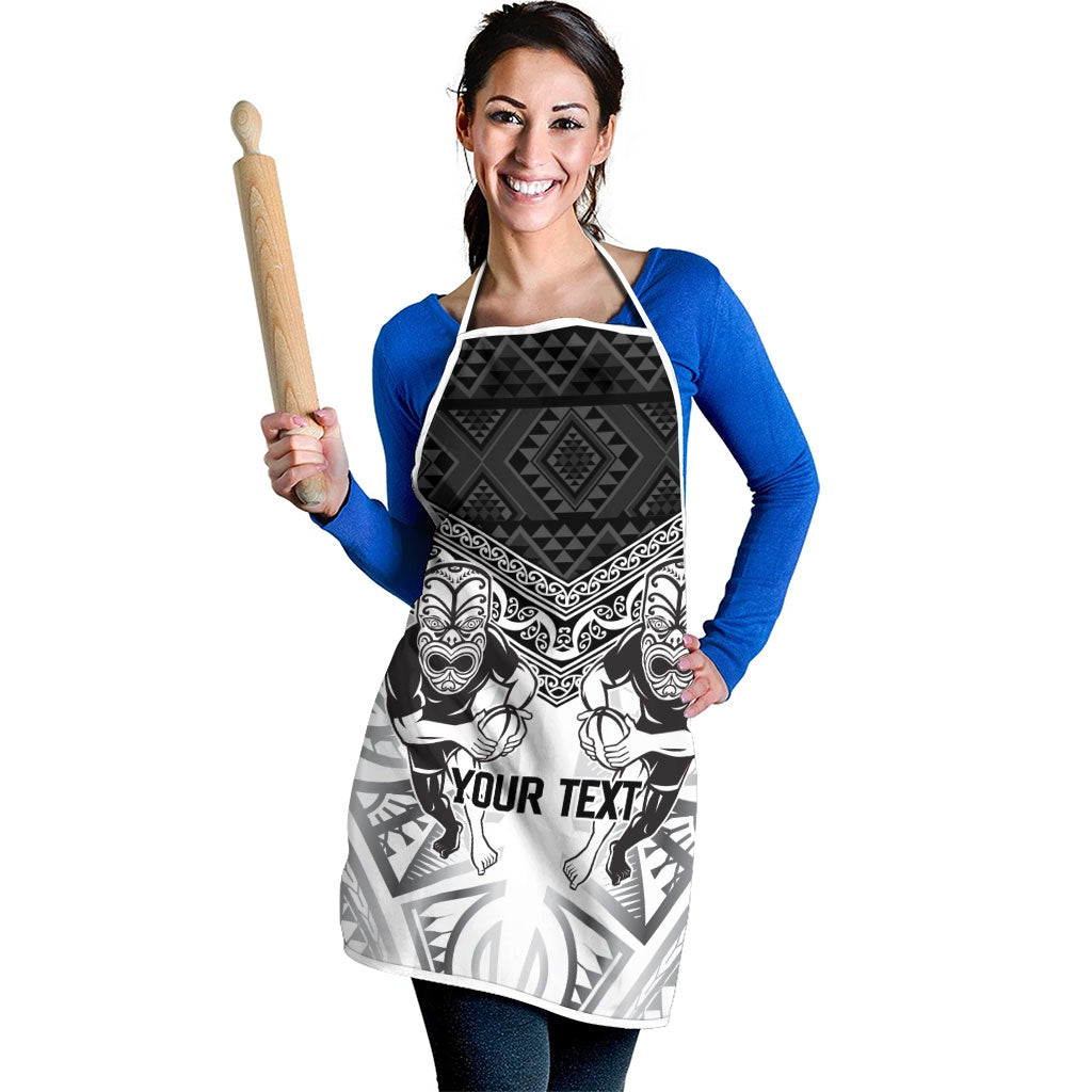 Custom Rugby New Zealand Black Fern Apron Niho Taniwha Inspired LT9 - Polynesian Pride