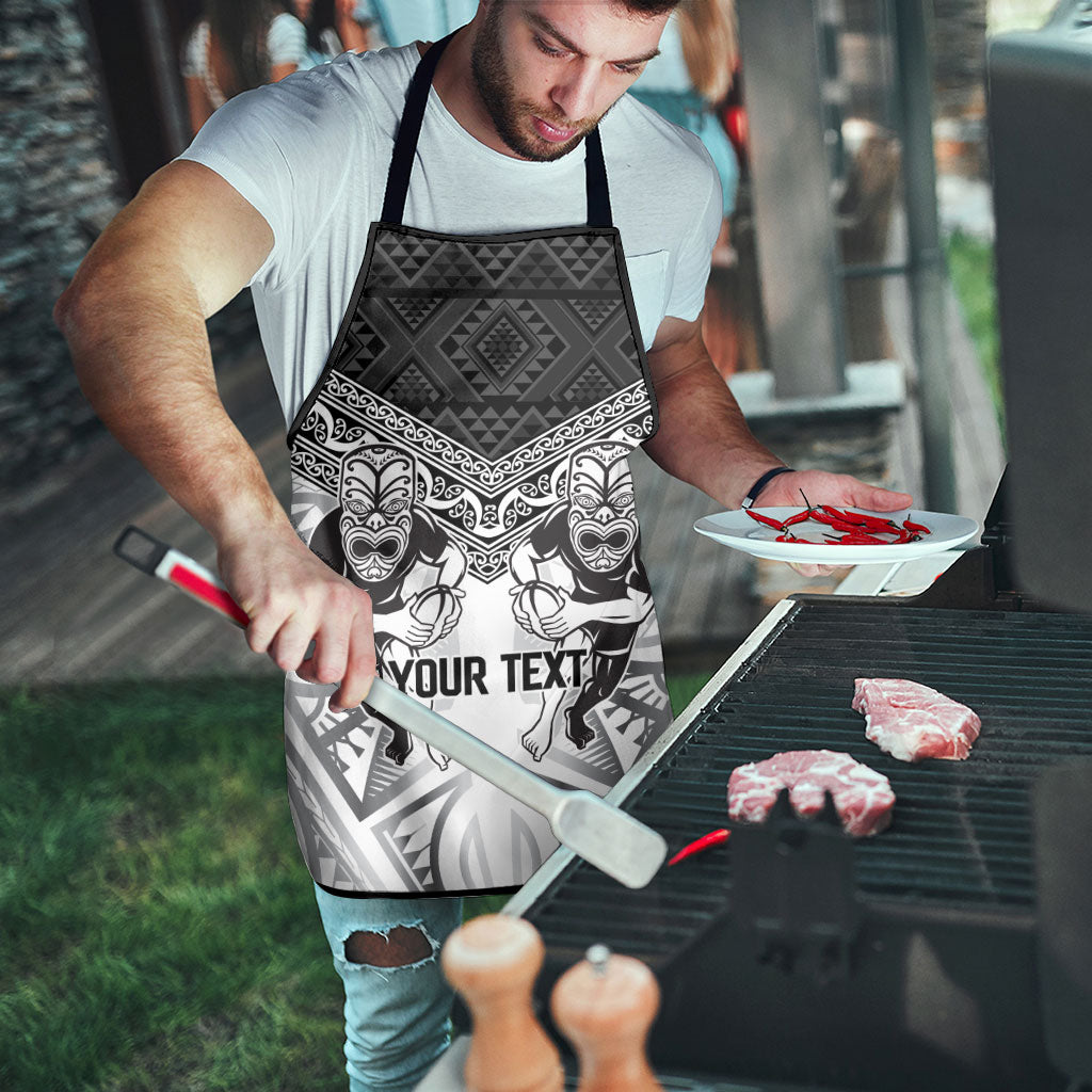 Custom Rugby New Zealand Black Fern Apron Niho Taniwha Inspired LT9 - Polynesian Pride