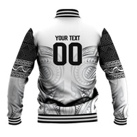 Custom Rugby New Zealand Black Fern Baseball Jacket Niho Taniwha Inspired LT9 - Polynesian Pride