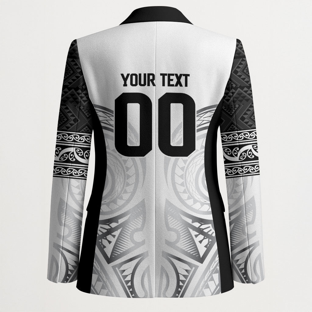 Custom Rugby New Zealand Black Fern Blazer Niho Taniwha Inspired LT9 - Polynesian Pride