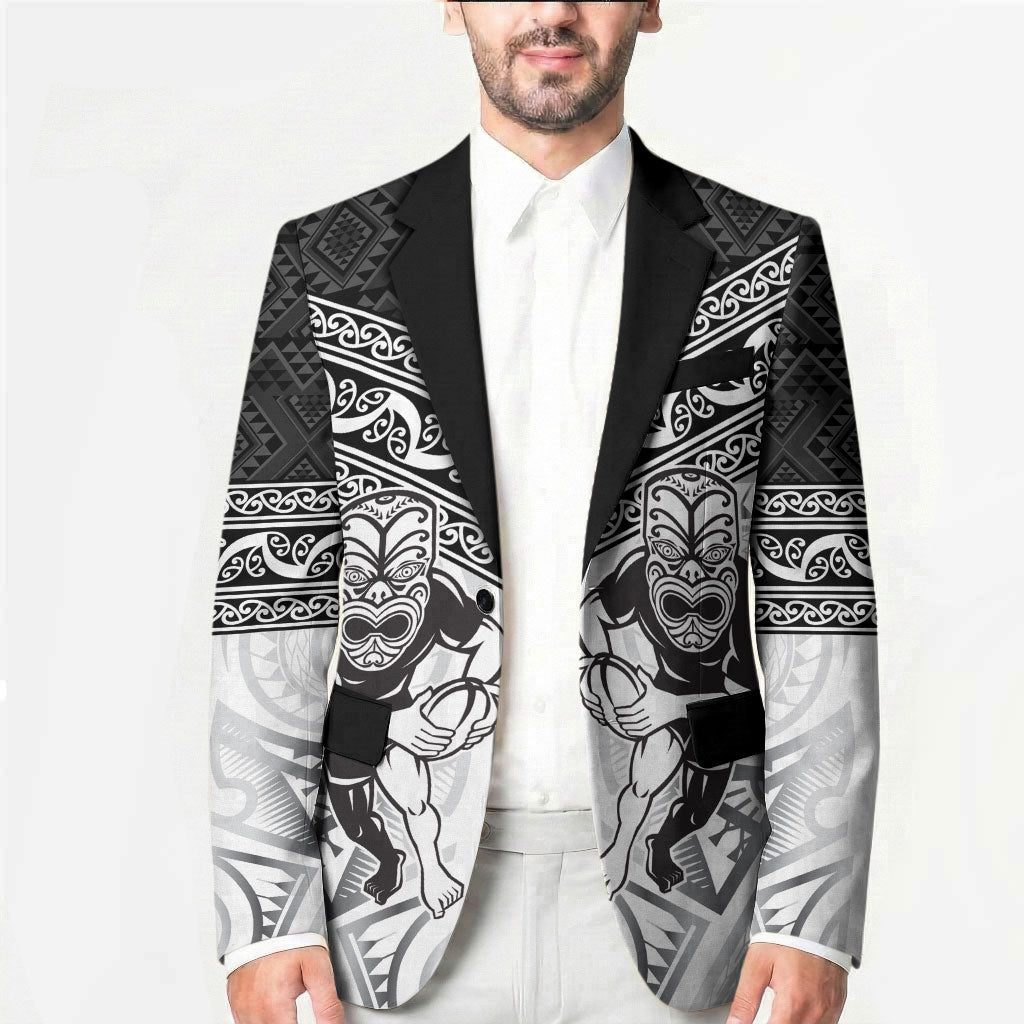 Custom Rugby New Zealand Black Fern Blazer Niho Taniwha Inspired LT9 - Polynesian Pride