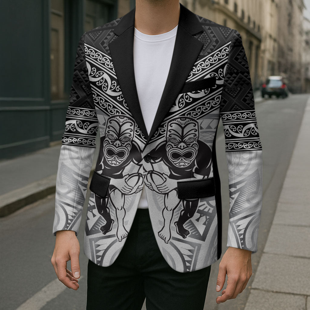 Custom Rugby New Zealand Black Fern Blazer Niho Taniwha Inspired LT9 - Polynesian Pride