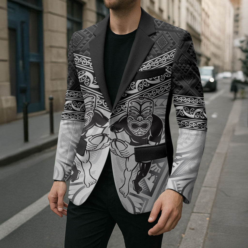 Custom Rugby New Zealand Black Fern Blazer Niho Taniwha Inspired LT9 - Polynesian Pride