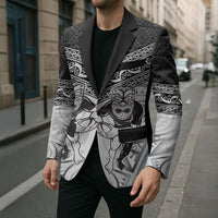 Custom Rugby New Zealand Black Fern Blazer Niho Taniwha Inspired LT9 - Polynesian Pride