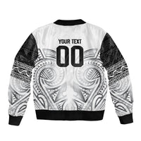 Custom Rugby New Zealand Black Fern Bomber Jacket Niho Taniwha Inspired LT9 - Polynesian Pride