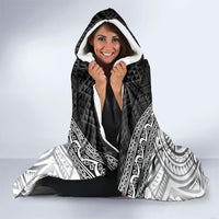 Custom Rugby New Zealand Black Fern Hooded Blanket Niho Taniwha Inspired LT9 - Polynesian Pride