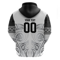 Custom Rugby New Zealand Black Fern Hoodie Niho Taniwha Inspired LT9 - Polynesian Pride