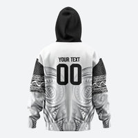Custom Rugby New Zealand Black Fern Hoodie Niho Taniwha Inspired LT9 - Polynesian Pride