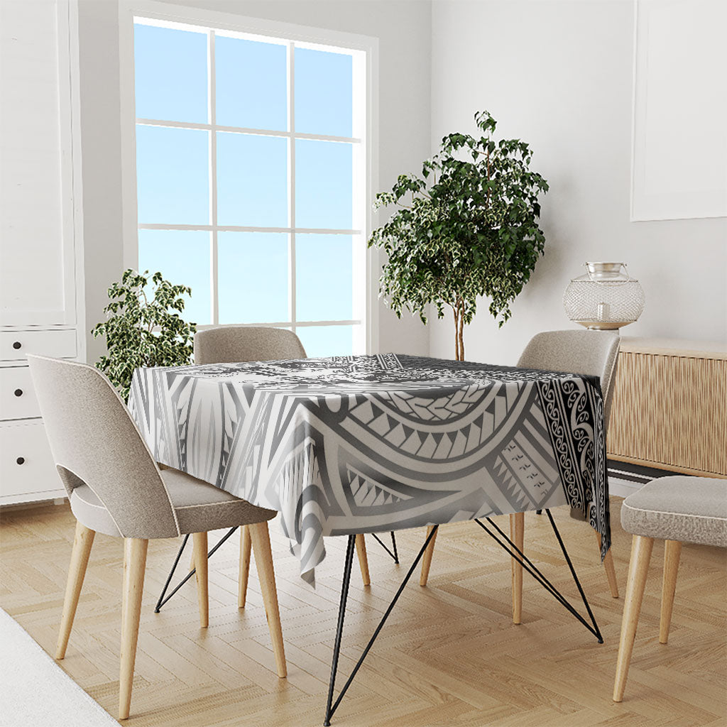 Custom Rugby New Zealand Black Fern Tablecloth Niho Taniwha Inspired LT9 - Polynesian Pride