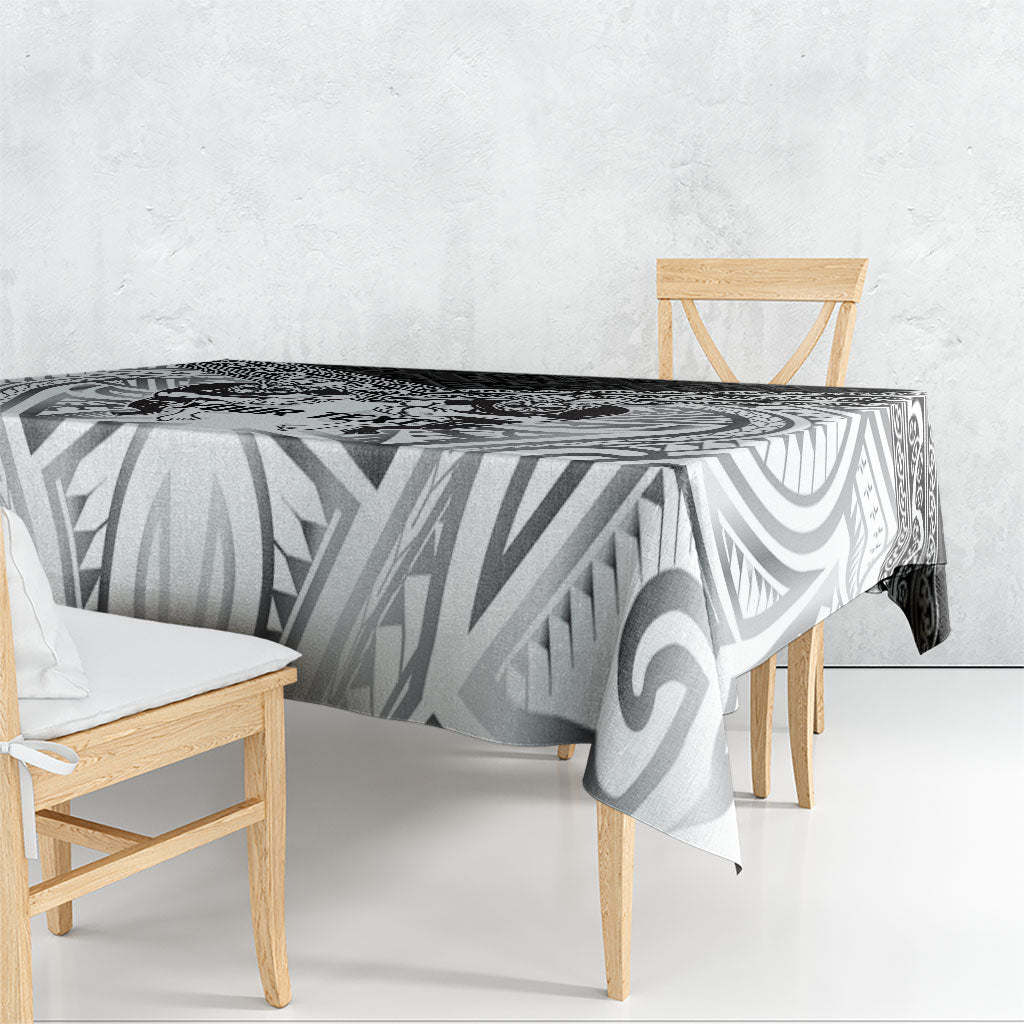Custom Rugby New Zealand Black Fern Tablecloth Niho Taniwha Inspired LT9 - Polynesian Pride