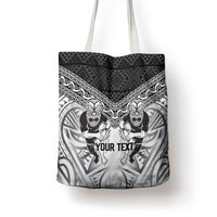 Custom Rugby New Zealand Black Fern Tote Bag Niho Taniwha Inspired LT9 - Polynesian Pride