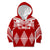 Custom Tonga Rugby Kid Hoodie Proud Tongan Ngatu Kupesi World Cup 2023 No1 LT9 White - Polynesian Pride