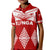 Custom Tonga Rugby Kid Polo Shirt Proud Tongan Ngatu Kupesi World Cup 2023 No1 LT9 Kid White - Polynesian Pride