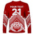 Custom Tonga Rugby Long Sleeve Shirt Proud Tongan Ngatu Kupesi World Cup 2023 No1 LT9 - Polynesian Pride