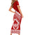 Custom Tonga Rugby Short Sleeve Bodycon Dress Proud Tongan Ngatu Kupesi World Cup 2023 No1 LT9 - Polynesian Pride