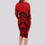 Tonga Rugby Long Sleeve Bodycon Dress Proud Tongan Ngatu Kupesi World Cup 2023 No2 LT9 - Polynesian Pride