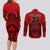 Custom Tonga Rugby Couples Matching Long Sleeve Bodycon Dress and Long Sleeve Button Shirts Proud Tongan Ngatu Kupesi World Cup 2023 No2 LT9 - Polynesian Pride