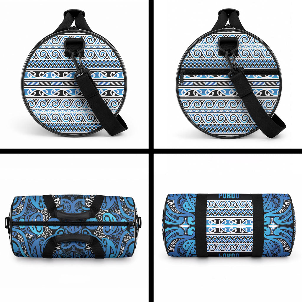 Aotearoa Iwi Ngati Porou Duffle Bag Maori Wharenui House Tribal Pattern LT9 - Polynesian Pride