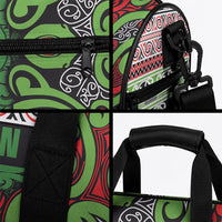 Aotearoa Iwi Ngati Maru Hauraki Duffle Bag Maori Wharenui House Tribal Pattern LT9 - Polynesian Pride