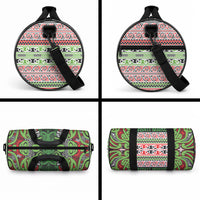 Aotearoa Iwi Ngati Maru Hauraki Duffle Bag Maori Wharenui House Tribal Pattern LT9 - Polynesian Pride