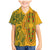 Africa Dashiki Family Matching Mermaid Dress and Hawaiian Shirt African Tribal Art Mixed Polynesian Tattoo Gold Color Unique LT9 Son's Shirt Gold - Polynesian Pride